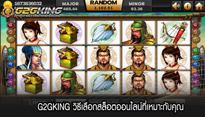 G2GKING วิธีเลือกสล็อตออนไลน์ที่เหมาะกับคุณ