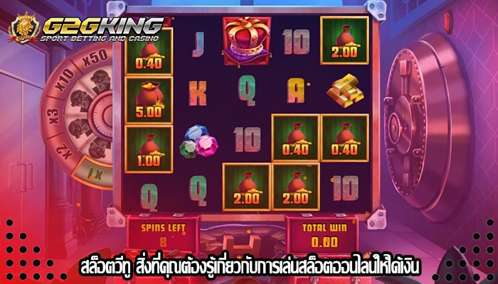 สล็อตวีทู สิ่งที่คุณต้องรู้เกี่ยวกับการเล่นสล็อตออนไลน์ให้ได้เงิน