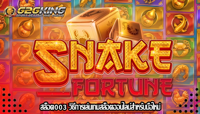สล็อต003 วิธีการเล่นเกมสล็อตออนไลน์สำหรับมือใหม่
